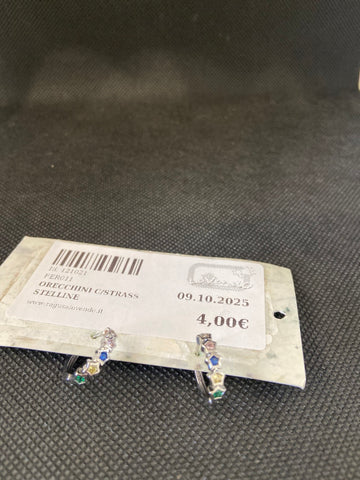 ORECCHINI C/STRASS STELLINE