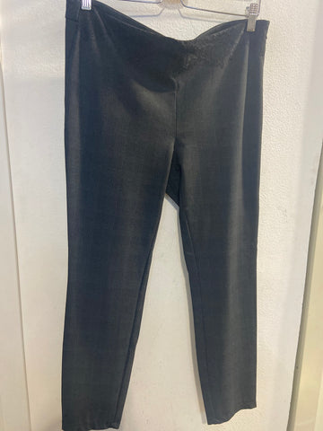 PANTALONE OLTRE TG46 GRIGIO SCOZZESE C/RIPORTO IN PIZZO