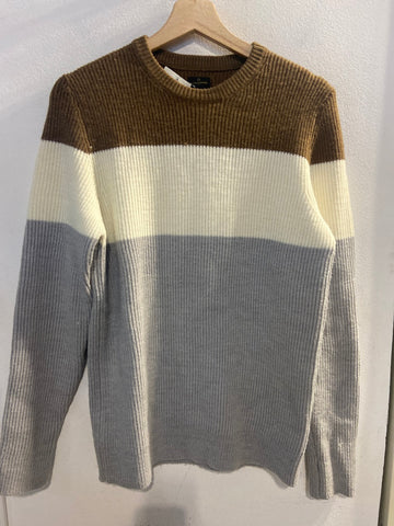 MAGLIONE DOPPELGANGER TGM BIANCO/BEIGE/GRIGIO UOMO
