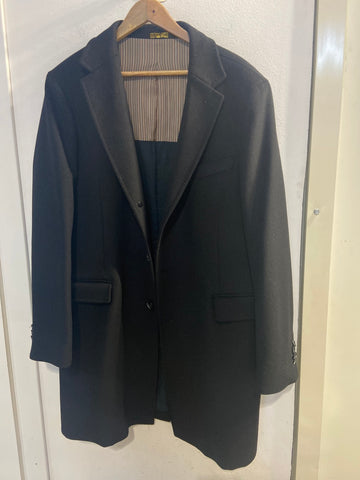 CAPPOTTO VERSALI TG54 NERO MISTO LANA UOMO