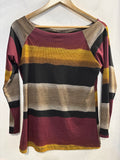 MAGLIA LINK TGM BORDEAUX/SENAPE/NERO