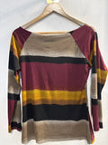 MAGLIA LINK TGM BORDEAUX/SENAPE/NERO