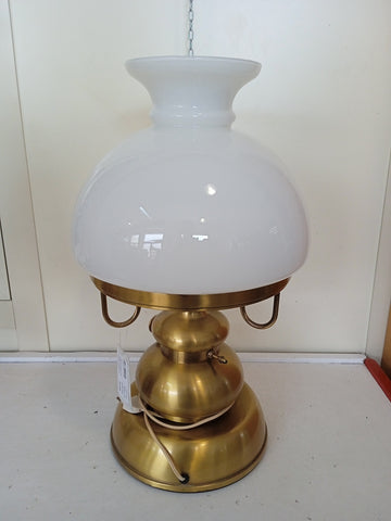 LUME DA TAVOLO CON VETRO A CAMPANA H58XDIAMETRO29 CM