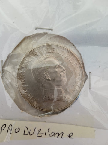 RIPRODUZIONE MONETA 5 LIRE 1914 DIAMETRO 3 CM