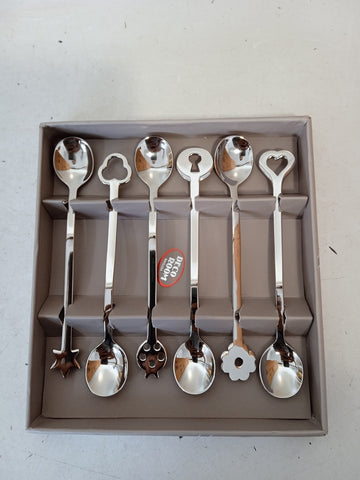 6 CUCCHIAINI SAMBONET PARTY ITEMS L 10 CM