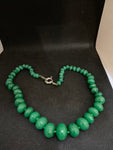 COLLANA SFERE VERDE TIPO ONICE