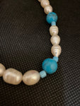 COLLANA PERLINE SCARAMAZZE E PASTA DI TURCHESE