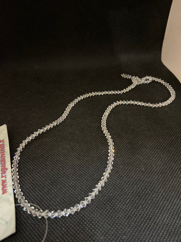 COLLANA EFFETTO SWAROVSKI TRASPARENTE