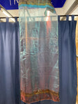 COPPIA TENDE L57X140CM AZZURRO VERDE SEMITRASPARENTE
