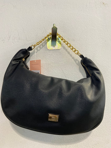 BORSA BOSANOVA NERA C/MANICO CATENA DORATA(PARI AL NUOVO)