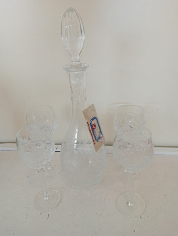 SERVIZIO LIQUORE IN CRISTALLO 5PZ