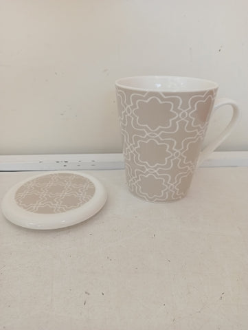 TAZZA IN PORCELLANA CON COPERCHIO H10XDIAMETRO5 CM
