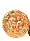 PIATTO DECORATIVO SBALZO IN RAME DIAM 29