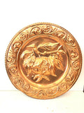 PIATTO DECORATIVO SBALZO IN RAME DIAM 29