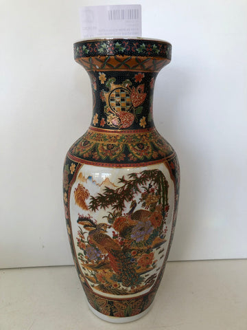 VASO IN PORCELLANA STILE ORIENTALE H35XDIAMETRO8 CM ( CON IMPERFEZIONE )