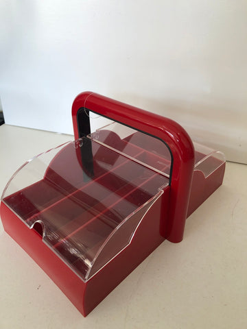 PORTA POSATE GUZZINI ROSSO H15XL18XP29 CM