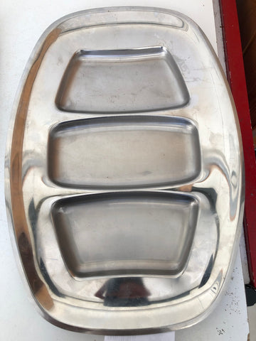 ANTIPASTIERA DUE MANICI IN ACCIAIO H2XL34XP20 CM