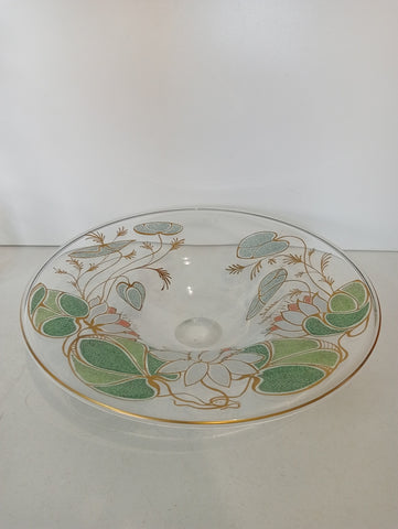 PIATTO ROTONDO IN VETRO COMOLLA H8XDIAMETRO35 CM