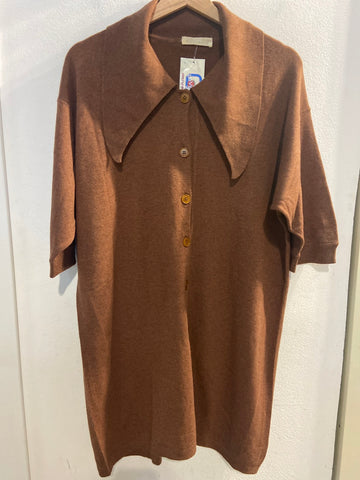 MAGLIA CRISTINA IN CASHMIRE TGXL MARRONE DONNA