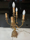 CANDELABRO DA TAVOLO 5 LUCI CON PUTTO H59XL10XP10 CM