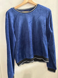 FELPA ONLY TGS BLU VELLUTO DONNA