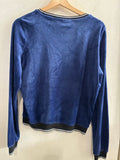 FELPA ONLY TGS BLU VELLUTO DONNA