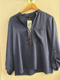 CAMICIA ZARA TGS BLU DONNA