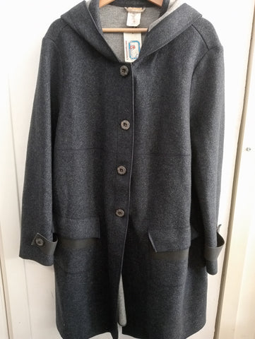 CAPPOTTO ANNA GUI TG50 BLU IN LANA