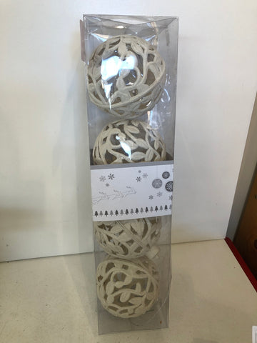 CONFEZIONE PALLINE NATALIZIE 4 PZ