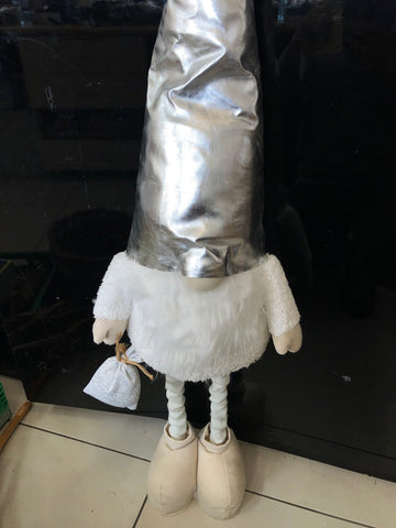 GNOMO PELUCHE BIANCO ESTENSIBILE H80 130 XL20XP10 CM