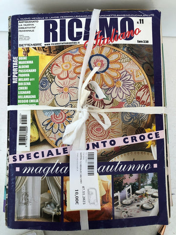 LOTTO 12 RIVISTE RICAMO
