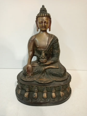 BUDDHA IN METALLO H29XL20XP10 CM