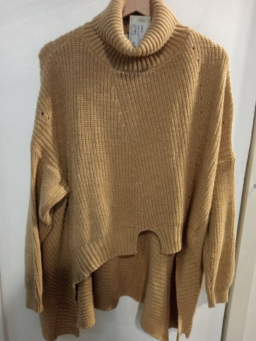 MAGLIONE BIANCOGHIACCIO IRREGOLARE TGM BEIGE