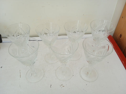 7 BICCHIERI ACQUA IN CRISTALLO