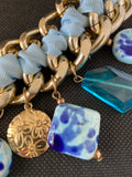 GIROCOLLO DORATO/AZZURRO C/CIONDOLI