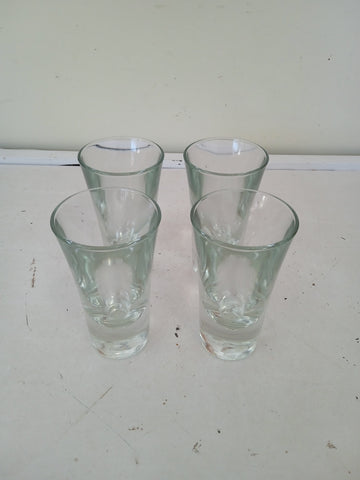 4 BICCHIERI AMARO IN VETRO