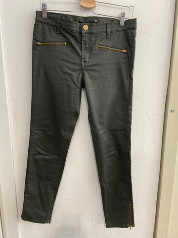 PANTALONE ZARA TG42 VERDE BOSCO DONNA