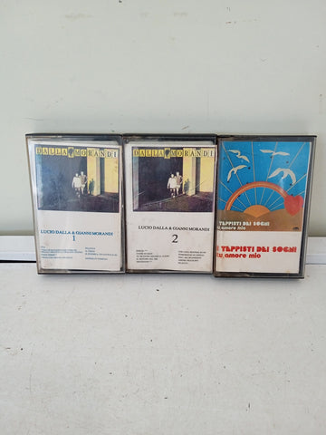 COPPIA AUDIO CASSETTA LUCIO DALLA MORANDI