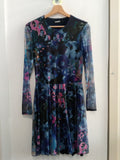 ABITO DESIGUAL TGM BLU VELATO FANTASIA