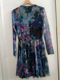 ABITO DESIGUAL TGM BLU VELATO FANTASIA