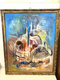 OLIO SU TELA LA ROSA H55XL44 CM