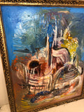 OLIO SU TELA LA ROSA H55XL44 CM