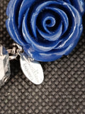 ORECCHINI PENDENTI SODINI ROSE BLU
