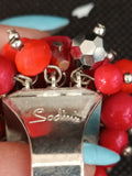 ANELLO SODINI ROSA ROSSA E PERLINE