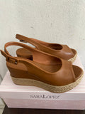 ZEPPE SARA LOPEZ MIS.37 COGNAC C/SCATOLO