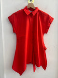 CAMICIA DONNA ZARA TGXS ROSSO