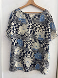 MAGLIA EDC TG52 BLU/BIANCO FANTASIA