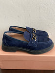 MOCASSINO KEYS MIS 38 CAMOSCIO BLU C/SCATOLO