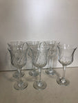 6 BICCHIERI VINO IN VETRO