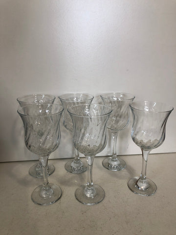 6 BICCHIERI VINO IN VETRO